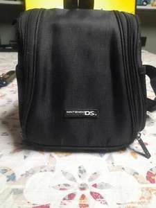 Nintendo DS Travel Case Backpack Carry Storage Bag Black 8 Game Holder Pocket - Picture 1 of 7