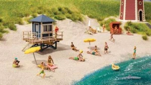 Noch 14265 HO Scale Lifeguard Tower with Shark Fin -- Laser-Cut Kit - Picture 1 of 1