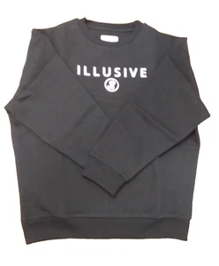 Illusive London Girls Iridescent Crew Sweater - Black/Silver- 13-14 Years - Picture 1 of 1