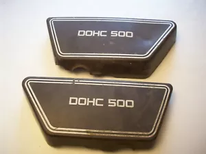 1978 YAMAHA XS500c side covers, Left and Right, Good Tabs - Picture 1 of 7
