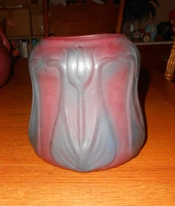AntQ Van Briggle Art Keramik Maulbeer/Blaue Vase 1920er - fast neuwertig - Bild 1 von 12