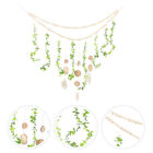 Decorative Garland  Wooden Beads Photo Hanging Display Picture Display For Wall