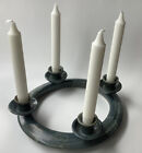 Bague art poterie style suédois 4 bougies porte-bougies