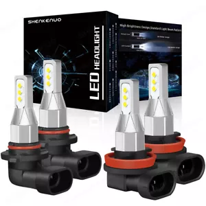 9005 H11 Combo de faros LED kit de bombilla de haz alto/bajo para Volvo C30 2007-2012 2013 - Imagen 1 de 13