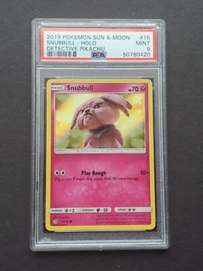 Pokemon PSA 9 SNUBBULL 15/18 - 2019 DETECTIVE PIKACHU HOLO PROMO - (MINT) - Picture 1 of 2