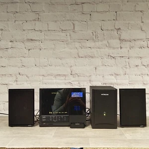 Hitachi AXM239UK Vertical Micro System - CD - DAB - USB - MMC - SD + Subwoofer - Picture 1 of 11
