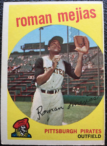 1959 Topps #218 ROMAN MEJIAS   Pittsburgh Pirates MLB baseball card EX+