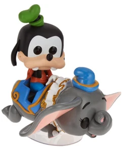 FUNKO POP RIDES #105-GOOFY AT THE DUMBO-THE FLYING ELEPHANT-FREE POSTAGE - Picture 1 of 9