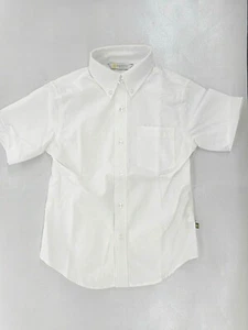 Jungen Dennis Uniformen weiß Kurzarm Kleid/Freizeithemd Größen 8 & 20 - Bild 1 von 3