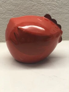 Baldelli Pottery Chicken Bank Red  1960's Mid-Century Modern Art Ceramic - Picture 1 of 9