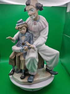 Lladro Nao Zafiro 'Lección de Música' Figura Payaso y Niño Tocando Acordeón 701 - Imagen 1 de 21