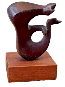 Charna Rickey gelistet Mexiko Bronze Kunst Tisch Skulptur Statue Vintage Mcm Kubist - Bild 1 von 15