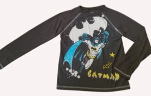 * Black Long Sleeved BATMAN Top Boys Size 8 - Picture 1 of 3
