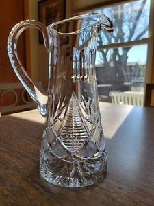 Vintage Water Pitcher Lead Crystal W Germany 8” Beautiful Design Prestine Shape - Picture 1 of 17