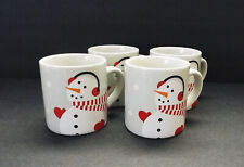 Crate & Barrel Christmas Mini Mugs, Set Of 4 Merry Mugs
