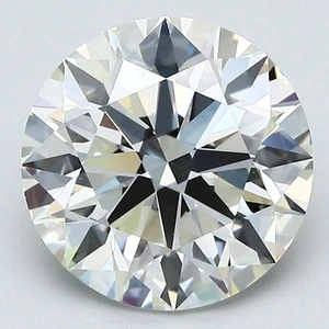 Certificate GIA 2.63 CT Round Natural Mined Diamond Loose J color VS2 clarity - Picture 1 of 2