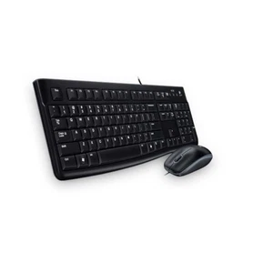 Logitech MK120 Wired Keyboard and Mouse, Czech-Slovak Layout - Black - Afbeelding 1 van 3