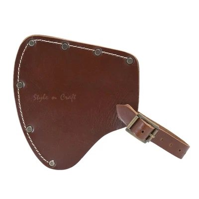 Camper's Axe Sheath, Full-Grain Leather Hatchet Sheath, Camping Hatchet Sheat... - Image 1 of 4