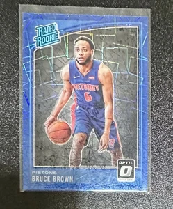 2018-19 Panini Donruss Optic - Rated Rookie Blue Velocity Prizm #161 Bruce Brown - Picture 1 of 1