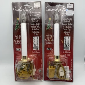 2 Vintage neu aus altem Lagerbestand klassische Weihnachts-Fensterkerzen Cambridge plus elektrisch 11 Zoll hoch - Bild 1 von 7