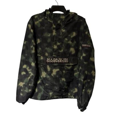 Napapijri Freerunner Jacket Mens Medium Green Camo Taped Seams Camouflage - Image 1 of 4