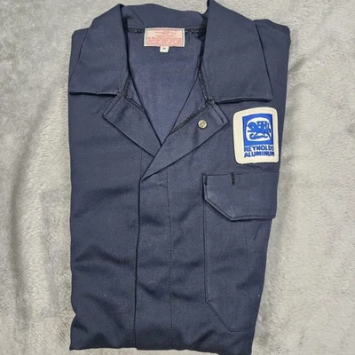 VINTAGE NWOT Reynolds Aluminum Coveralls Mens Medium Workwear Uniform USA 80s - Image 1 of 4