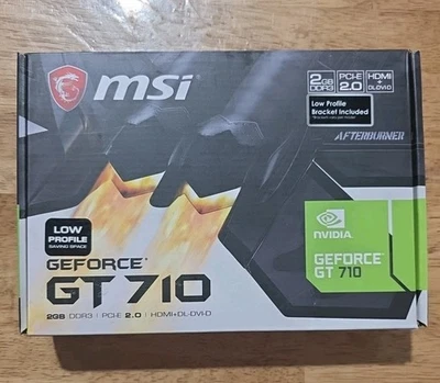 MSI GeForce GT 710 2GB DDR3 Graphics Card (GT 710 2GD3 LP) - Image 1 of 4