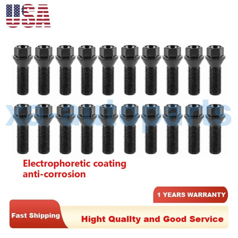 20pcs Wheel Lug Bolt M14x1.5 Fits BMW E65 E66 E83 745i 745li 750i 750li 760i X3 Foto 1 de 4
