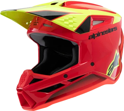 Casco ALPINESTARS Juvenil SM3 - Fray - Rojo Brillante/Amarillo Fluo/Negro - Pequeño Foto 1 de 4