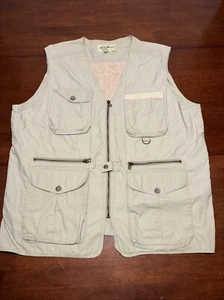 Men's Eddie Bauer Fishing Hunting Photograph Utility Vest Size XL 100% Vented - Picture 1 of 8