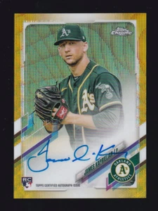 2021 Topps Chrome #RA-JK JAMES KAPRIELIAN RC Rookie /50 GOLD WAVE Parallel AUTO - Foto 1 di 3