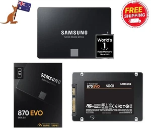 Samsung SSD 870 Evo 870 QVO 500GB 256GB 1T 2T Solid State Drive Laptop SATA 2.5" - Picture 1 of 14