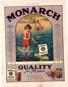 1925 Monarch Coffee & Tea Quality for 70 years Single Page Print Ad - Picture 1 of 1