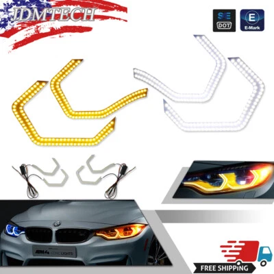 LED Angel Eyes For BMW F30 F31 E60 E90 E61 E46 M3 M5 Concept M4 Iconic Style  - Image 1 of 4