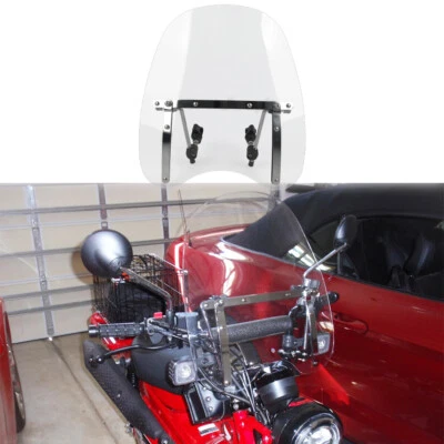 Parabrisas transparente para moto 18"x16" 7/8" para Honda CT110 CT125 CT200 Foto 1 de 4