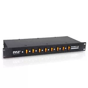 Pyle Pro 8 Outlet Rack Mount Power Supply Center with Each Outlet Switch - Picture 1 of 7