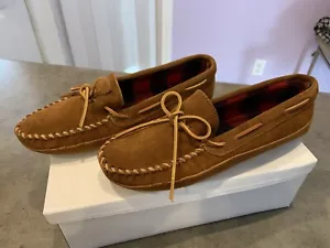 Mocassini vintage MINNETONKA 773 doppio fondo taglia 9 nuovi con scatola senza punti da guardare! - Foto 1 di 9