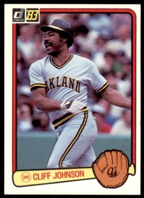 1983 DONRUSS CLIFF JOHNSON . OAKLAND ATHLETICS #601 - Image 1 of 2