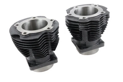 Replica 74" Knucklehead Cylinder Set Black for FL 1941-1947 Harley Davidson Foto 1 de 4