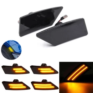 2x For Ford Ranger 2019+ Dynamic Smoke Lens LED Side marker Turn Signal Lights - Picture 1 of 10
