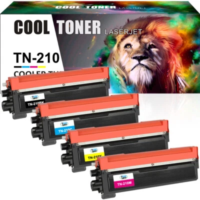 4PK Color Toner for Brother TN210 TN-210 HL-3040CN HL-3045CN HL-3070CW HL-3075CW - Image 1 of 4
