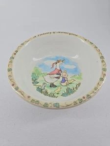 Vintage Peter Rabbit & Mother Goose Child’s Bowl 5" Peco Melamine Ware - Picture 1 of 8