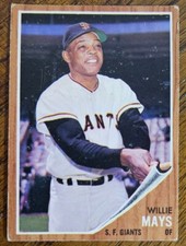 1962 TOPPS WILLIE MAYS BASEBALL CARD #300  VG CONDITION READ DESC.  *YCC*