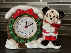 Seiko Disney Santa Claus Mickey Mouse Table Clock - Works - Picture 1 of 9