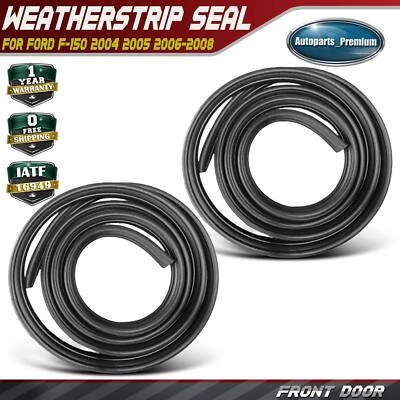2x Sello de resistencia para puerta delantera derecha y derecha para camioneta Ford F-150 04-08 cabina estándar Foto 1 de 4