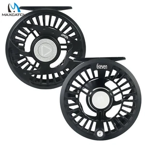 Carrete de pesca con mosca Maxcatch 4-7wt con arrastre sellado impermeable aleación de aluminio - Imagen 1 de 9