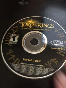 LORD OF THE RINGS THE FELLOWSHIP OF THE RING Windows PC CD-ROM Software Game2002 - Picture 1 of 2