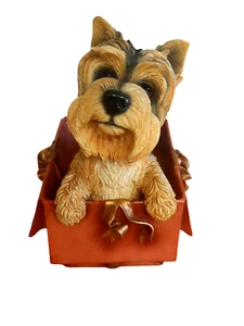 The Leonardo Collection Surprise! 2001 Yorkshire Terrier Dog 12" Christmas Gift - Picture 1 of 6