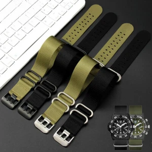 High Quality Military Diver Nylon Canvas Watch Straps Men's Sport Band 22mm 23mm - Picture 1 of 15