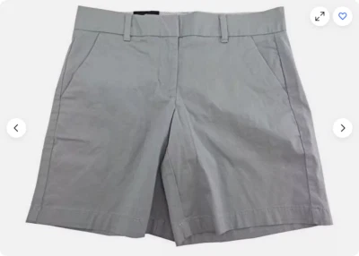 Tommy Hilfiger Shorts Women Cotton Stretch 7” Inseam Pocket (Dove Grey,10) NWT - Image 1 of 3